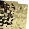 304 Złoto lśniące lustro Woda falista Panel z miodu metalowego kolorowe blachy ze stali nierdzewnej Sufit